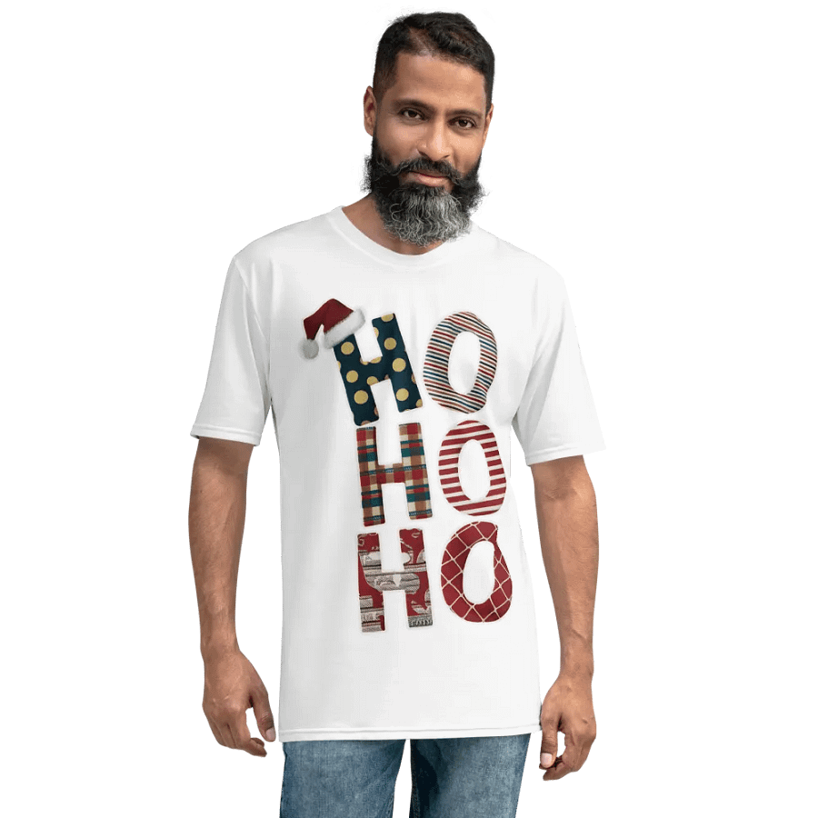 HO HO HO Text T Shirt product image (8)