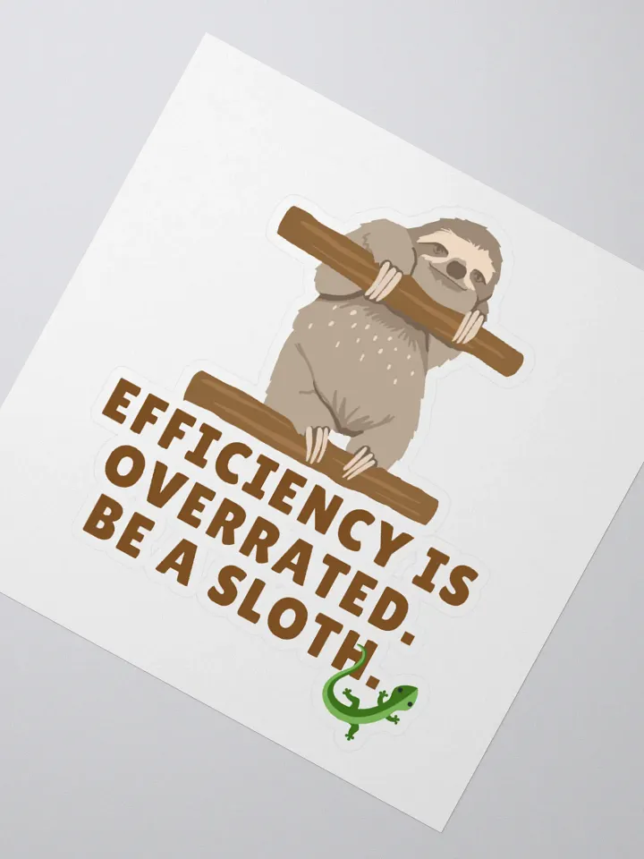 Slothful Wisdom Kiss Cut Sticker product image (2)