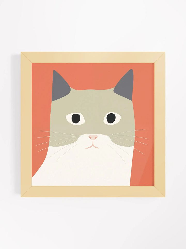 Whiskered Feline Framed Matte Poster product image (6)