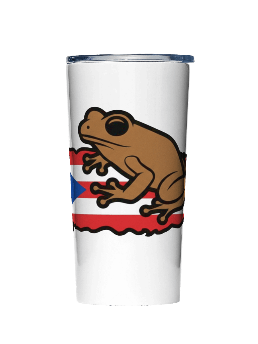 Puerto Rican Flag & Coqui 20oz Stainless Steel Tumbler product image (1)