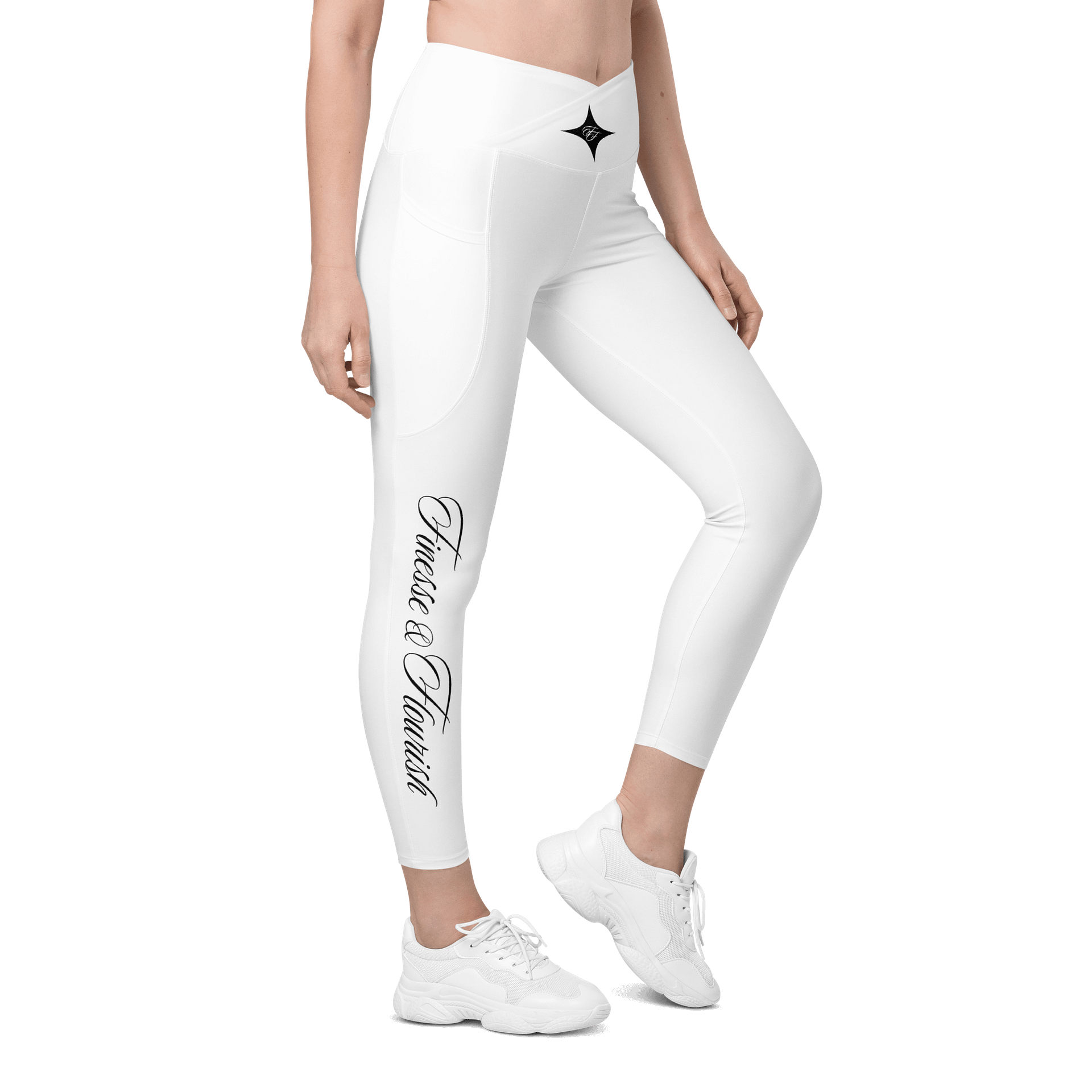 F&F Crossover Leggings with Pockets product image (4)