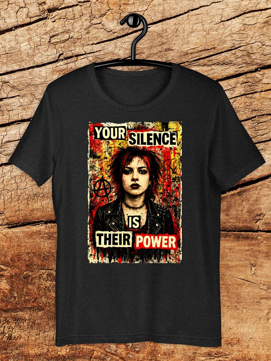 "Your Silence Is Their Power" 90s Punk Distressed Graphic T-Shirt product image (1)