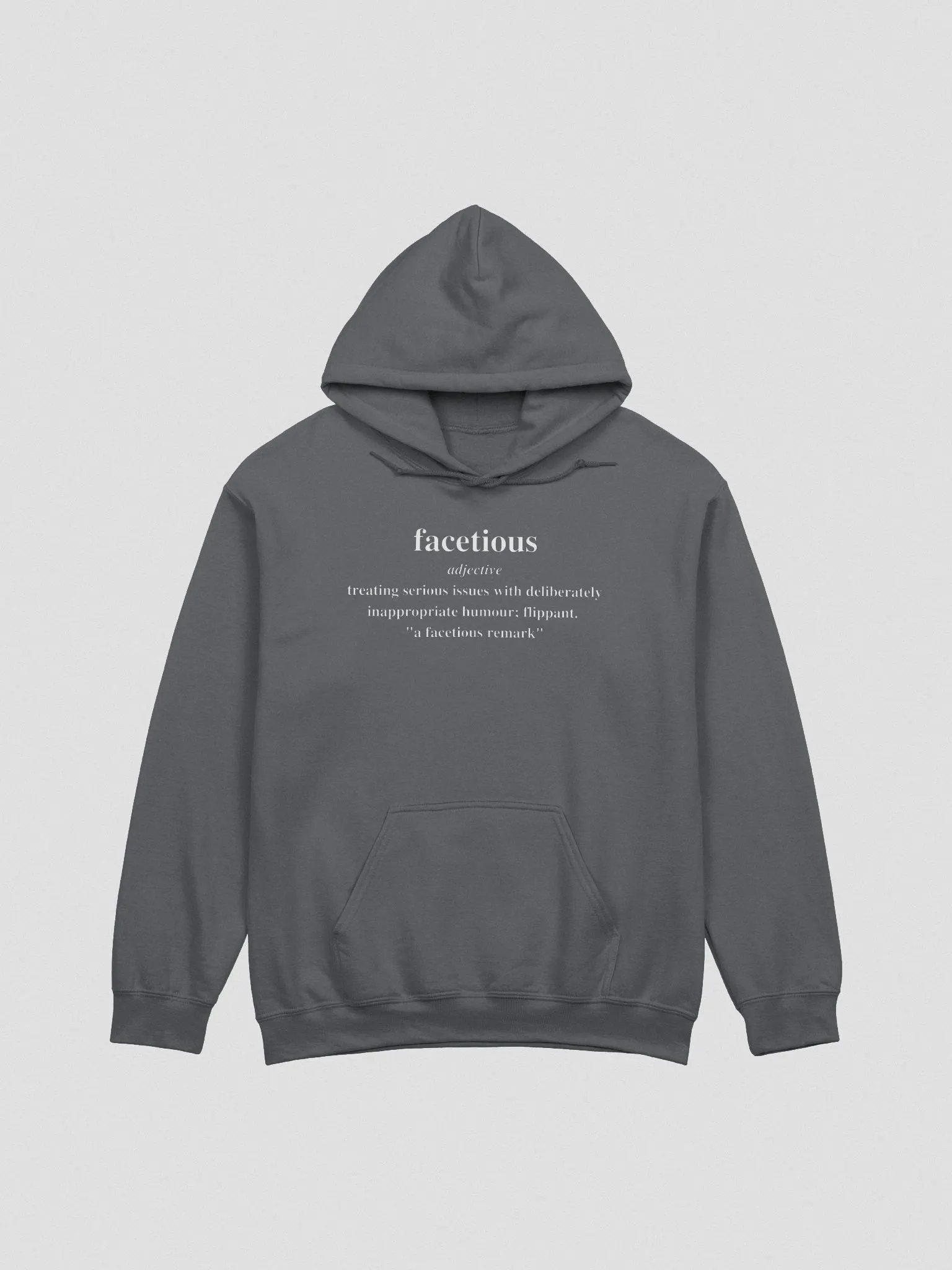 Facetious Hoodie (White Text) product image (1)