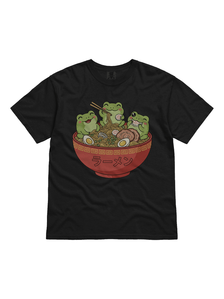 Adorable Frog Trio Ramen Kawaii Japanese Style T-Shirt product image (4)