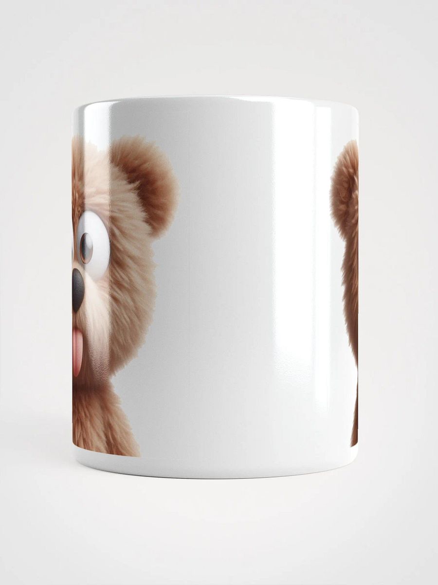 Rude Teddy Bear #Humorous Glossy Mug - White product image (5)