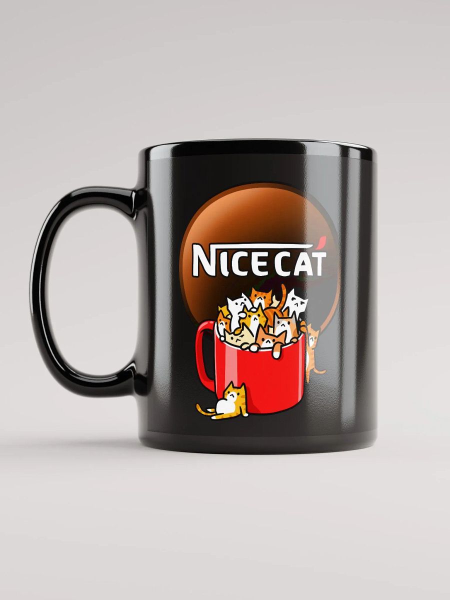 NiceCat Mug (Black) product image (6)