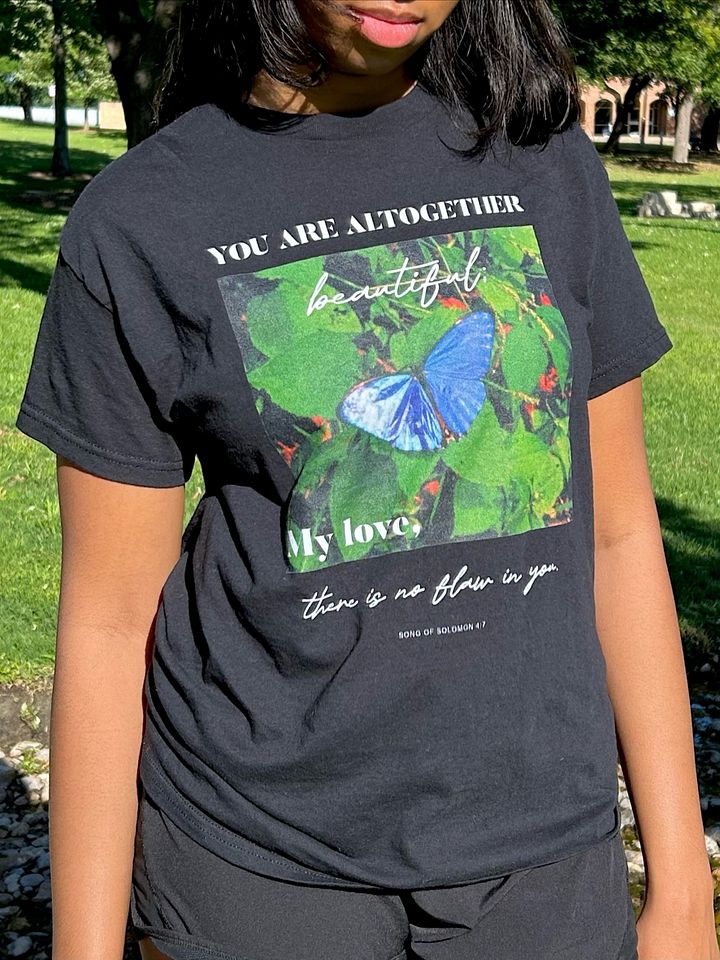 Unisex Song of Solomon 4:7 Butterfly Tee product image (1)