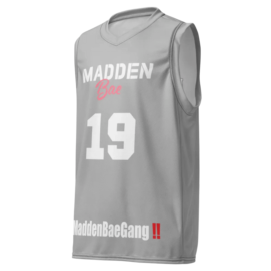 Madden Bae Jersey 👨‍🎨 (Gray + White Logo) product image (5)
