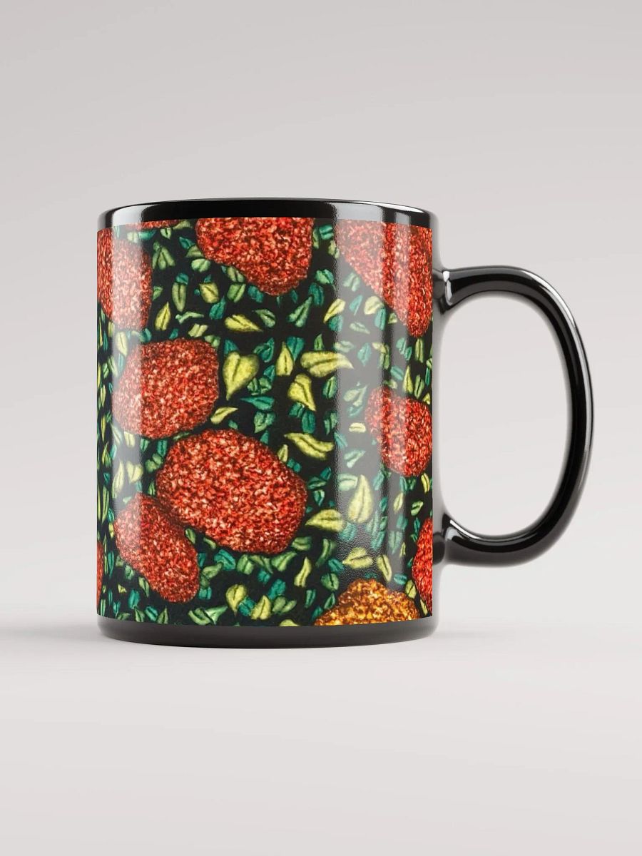 HYDRANGEAS II black glossy mug product image (5)