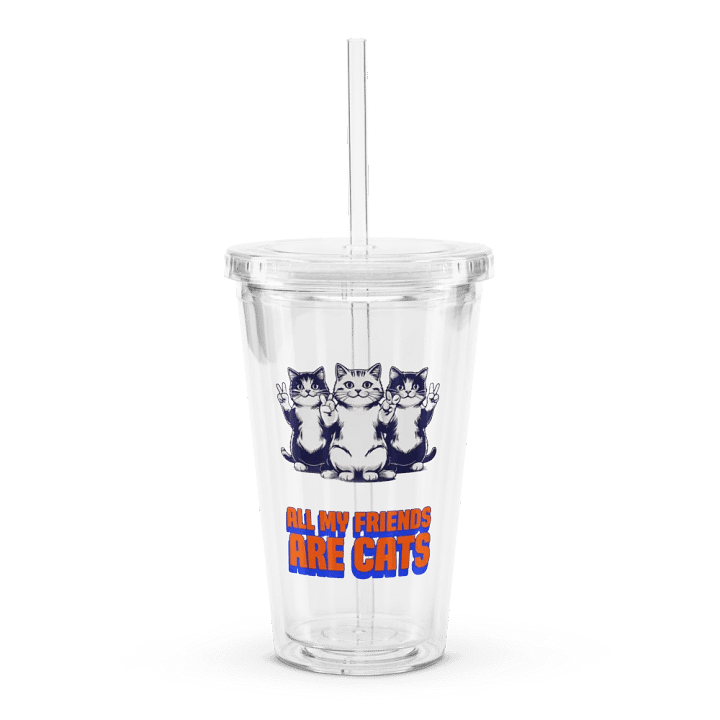 all my friends are cats travel cup product image (1)