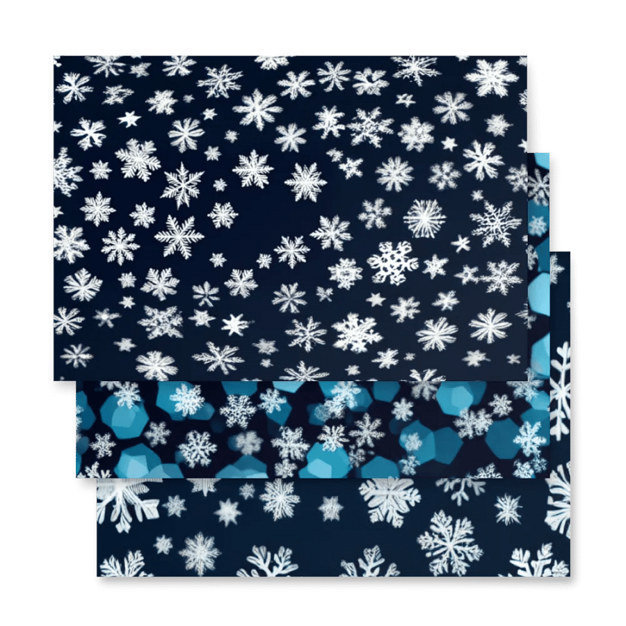 Snowflake Symphony Wrapping Paper Set product image (4)