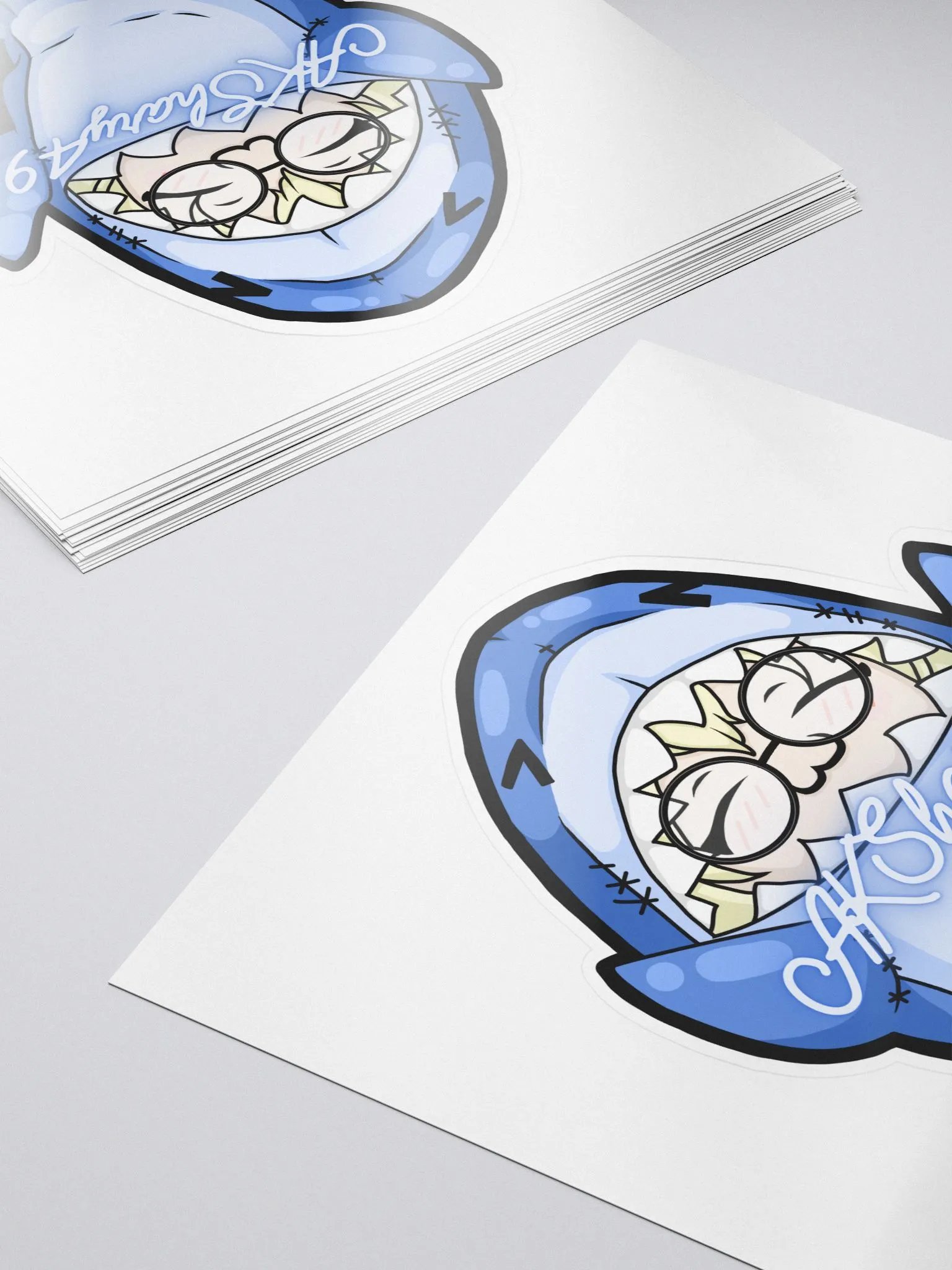 AKSharky49 Suit Kiss Cut Stickers product image (5)