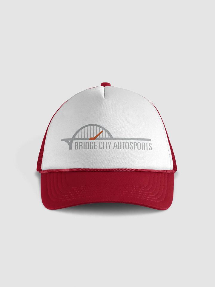 BCA Grey/Orange Logo Foam front snap back cap product image (1)