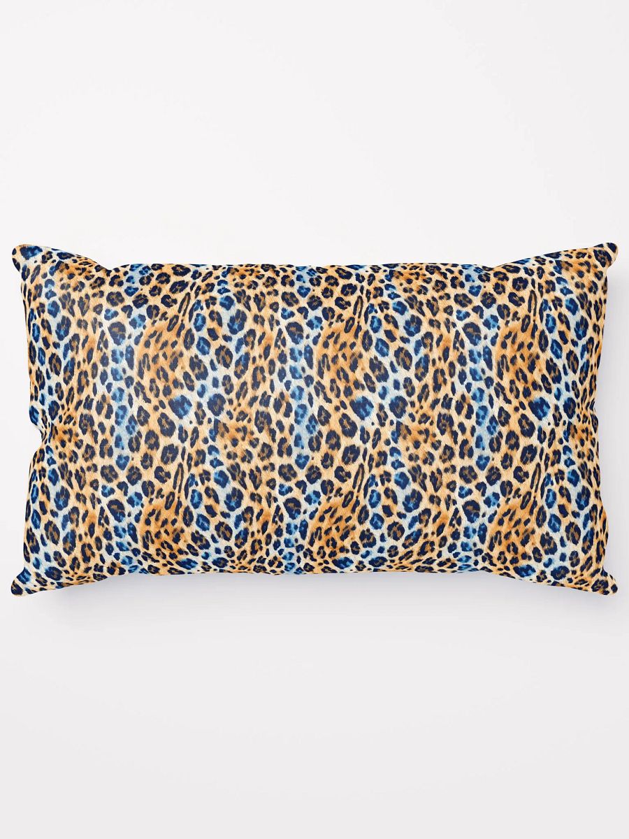 Blue Brown Leopard Pillow product image (13)
