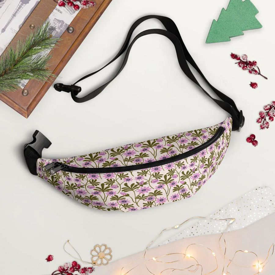 Passion Blooms - Pink and Green - Fanny Pack product image (5)