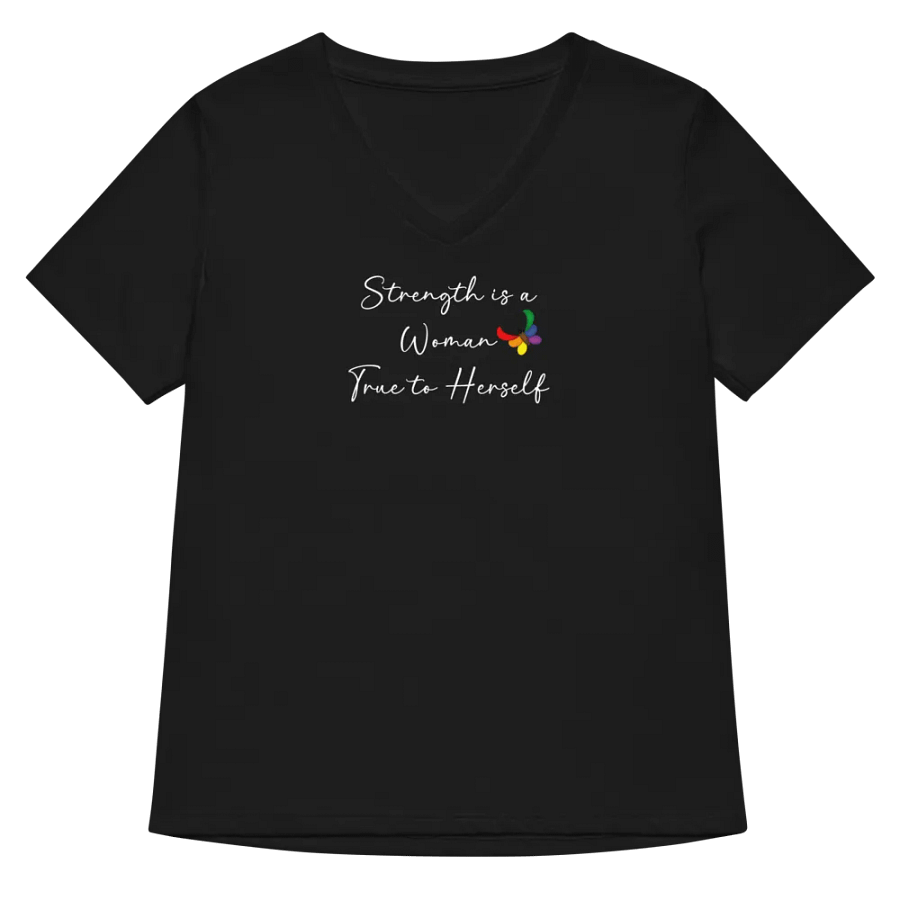 Strength Is - Women's V-Neck T (bk) product image (8)