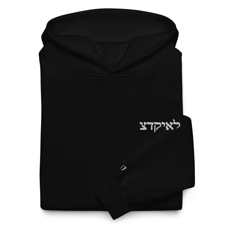 EZEDIEL צדקיאל PLAIN HOODIE [PREMIUM EMBROIDERED] product image (2)