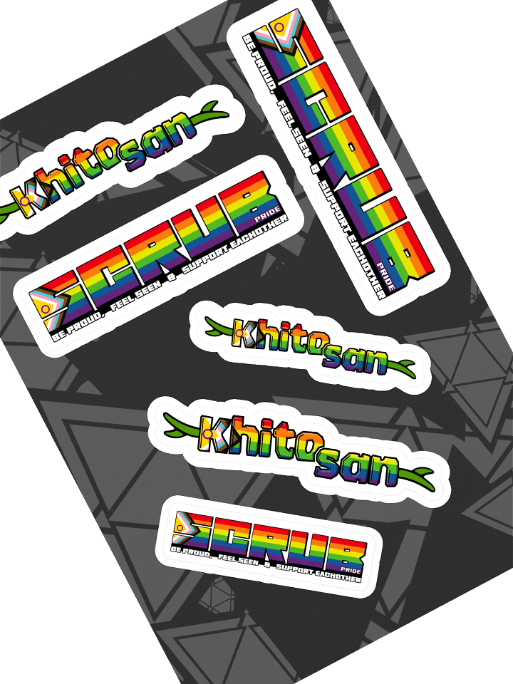 Scrub pride stickers product image (1)