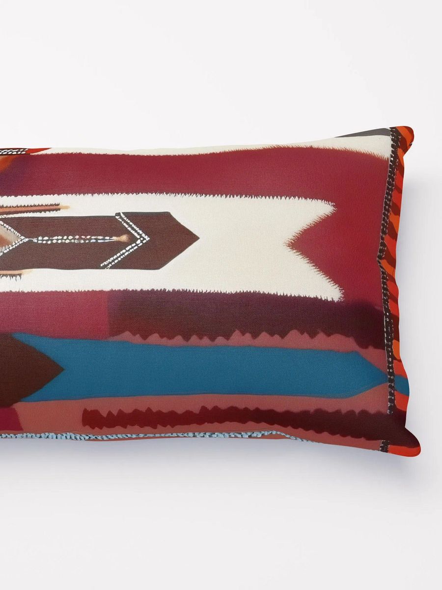 Bohemian Vintage Striped Pillowcase, Southwestern Tribal Design, Cozy Cabin Pillow product image (4)