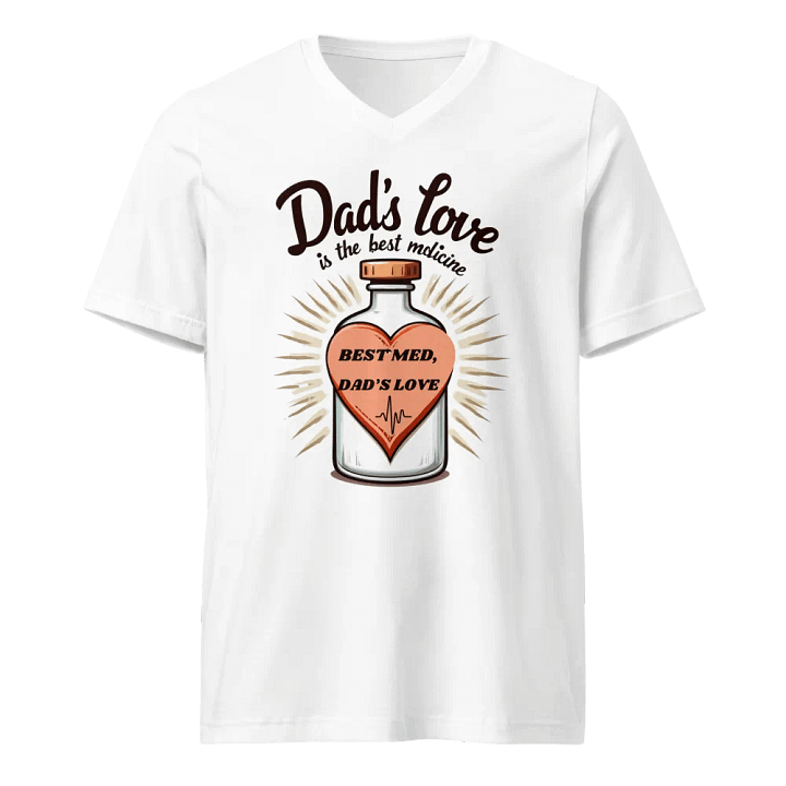 Dad's Love Medicine V-Neck Tee product image (1)