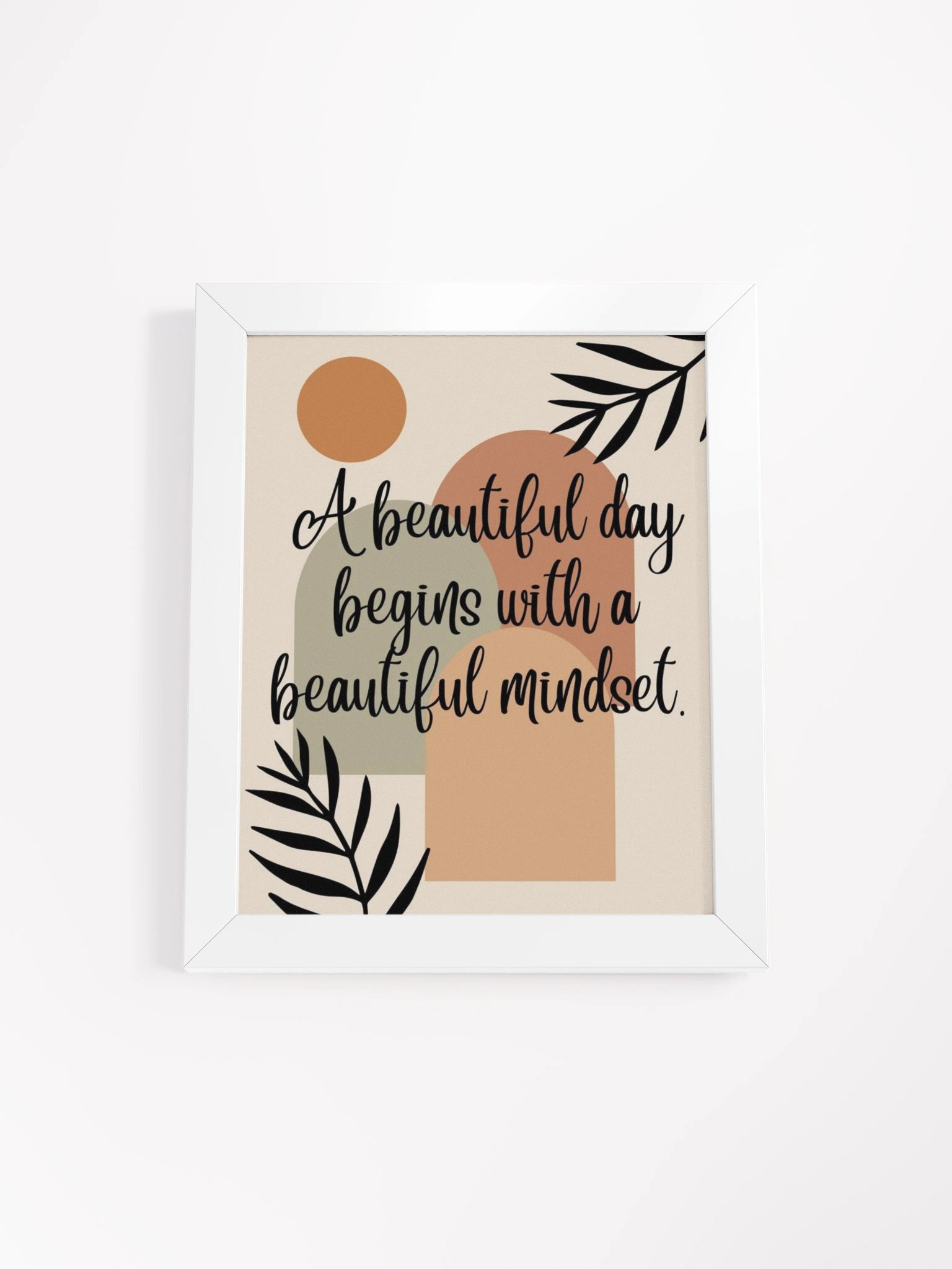 Mindful Morning Motivation Framed Poster product image (1)