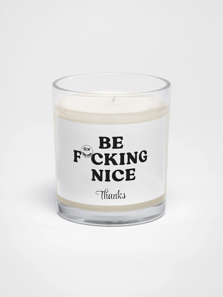 WASTED TALENT BE NICE CANDLE product image (1)