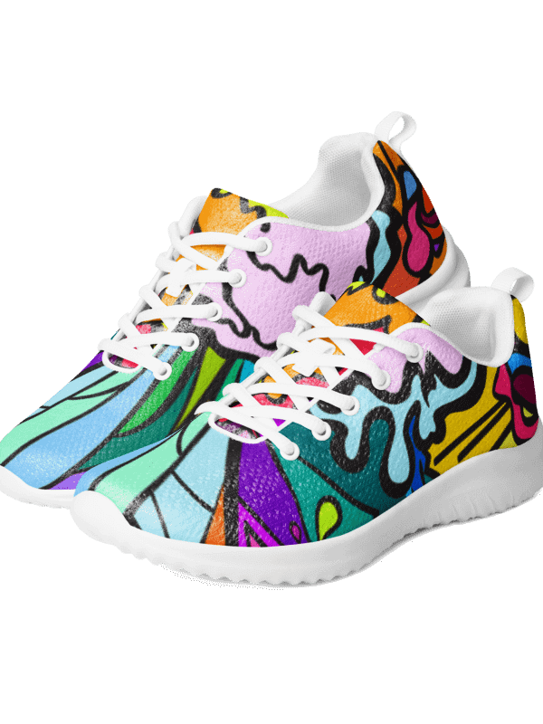 Energize Your Stride: Vibrant Women's Athletic Shoes - Wave at Sunset product image (2)