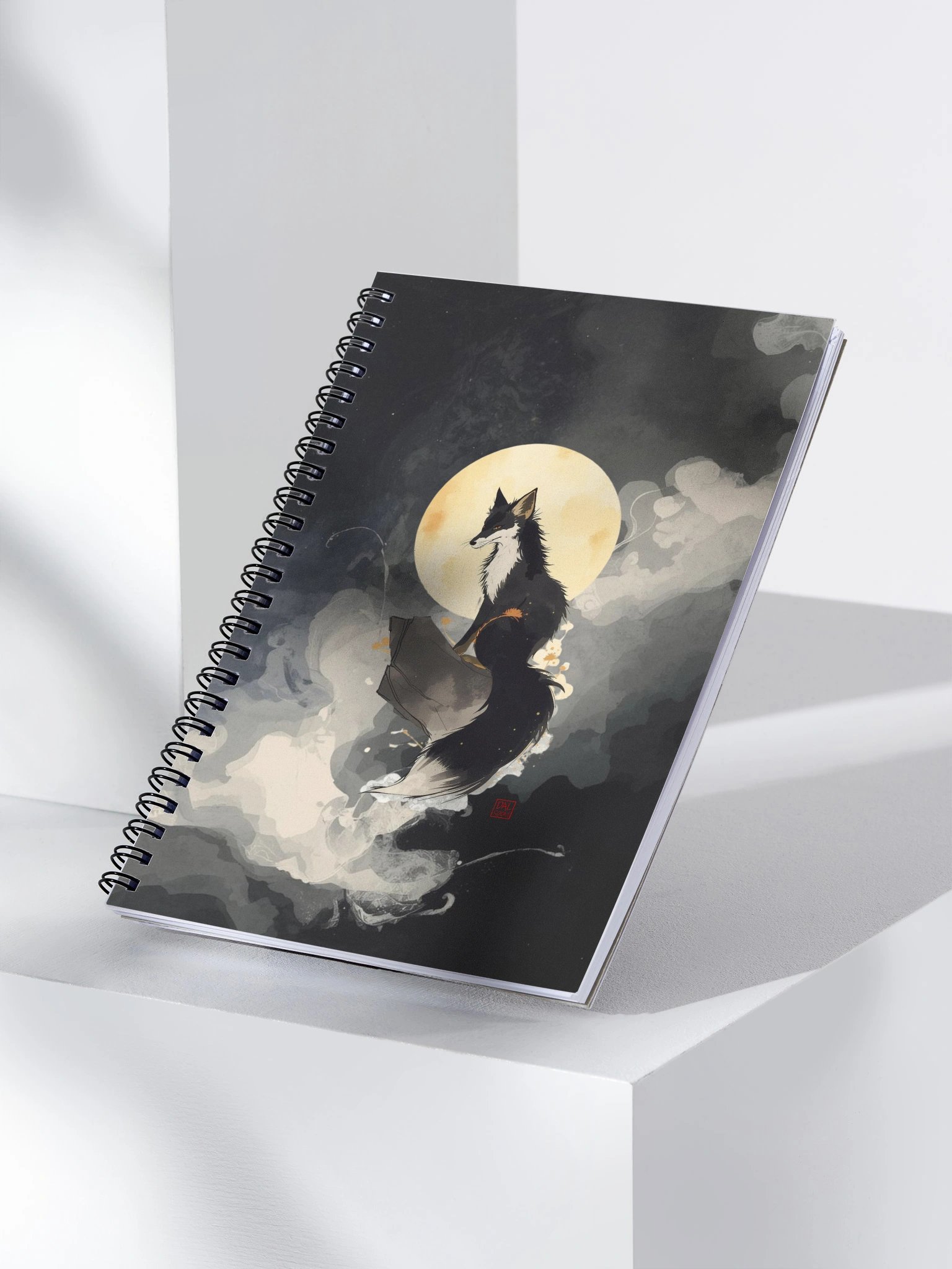 Moonlit Fox Spiral Notebook product image (3)