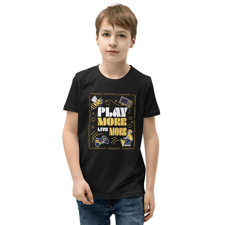 Play More Live More Youth Short Sleeve T-Shirt product image (13)
