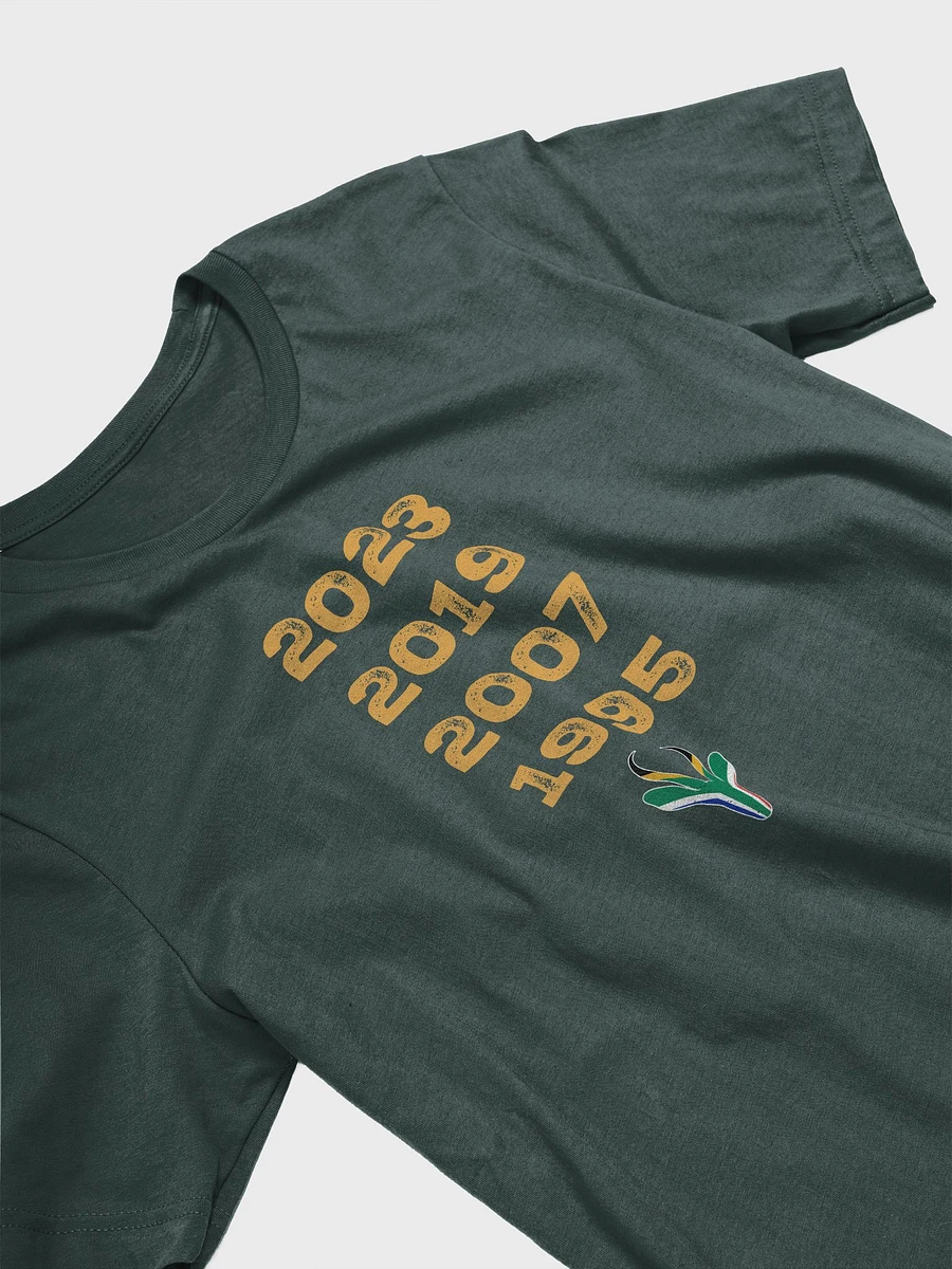 South Africa Four Time World Rugby Champs Vintage T-Shirt | Springbok Head & Flag 2023 2019 2007 1995 | Nou Gaan Ons Braai | Lekker product image (25)