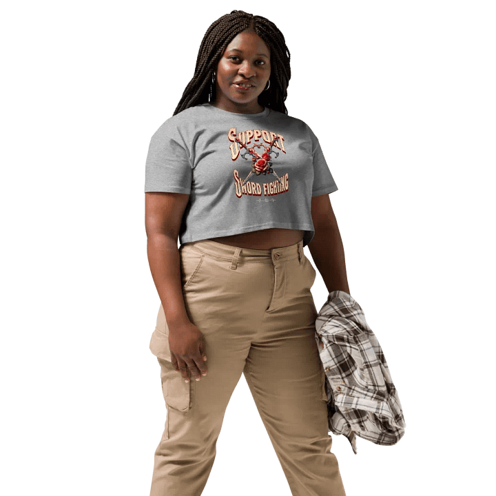 Support Sword Fighting Crop T-Shirt product image (2)