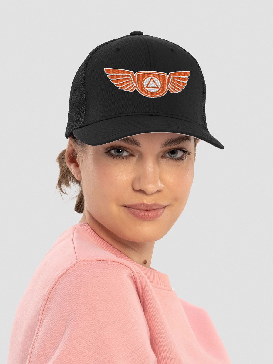 Guardian Angel Wings Trucker Hat with Orange Color Accent product image (2)