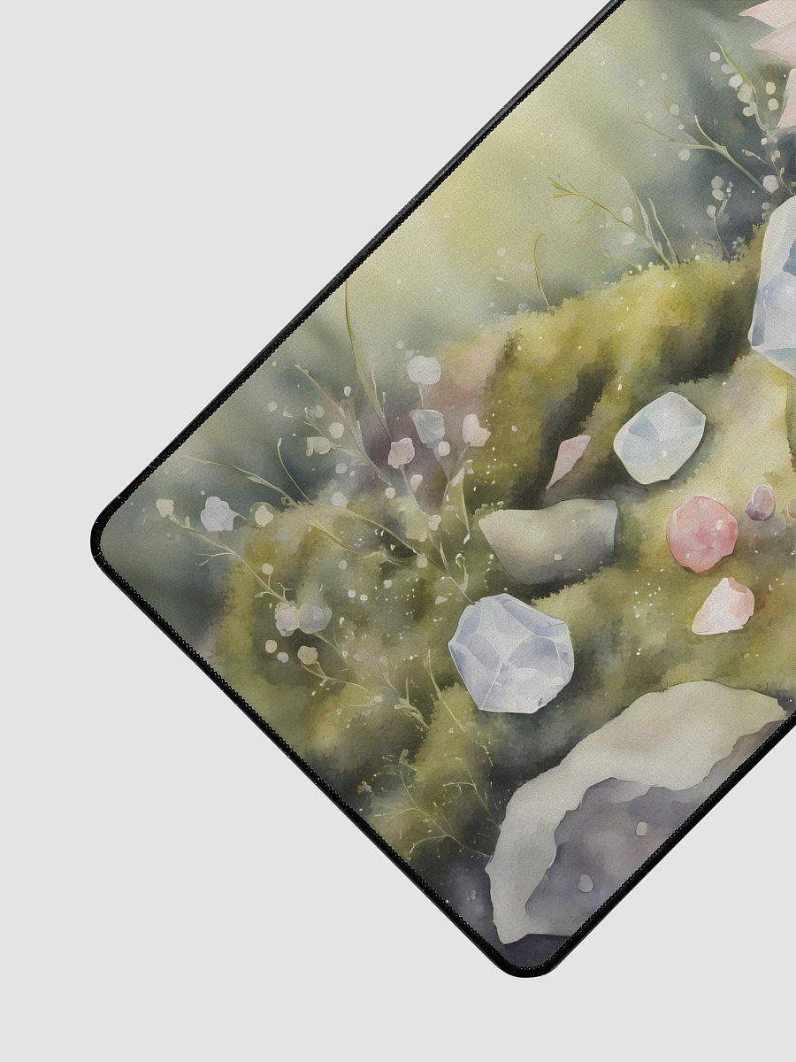 Crystals and Flowers on Moss, 15.5