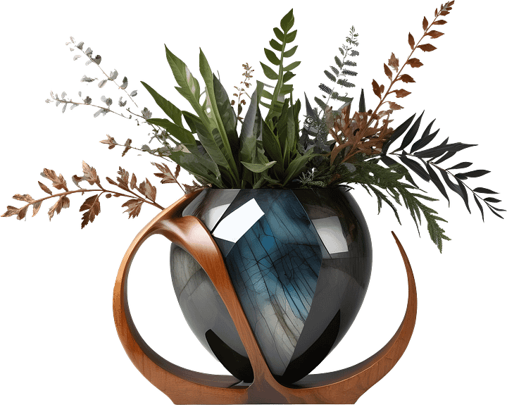 Celestial Symphony Bowl Vase – PNG product image (1)