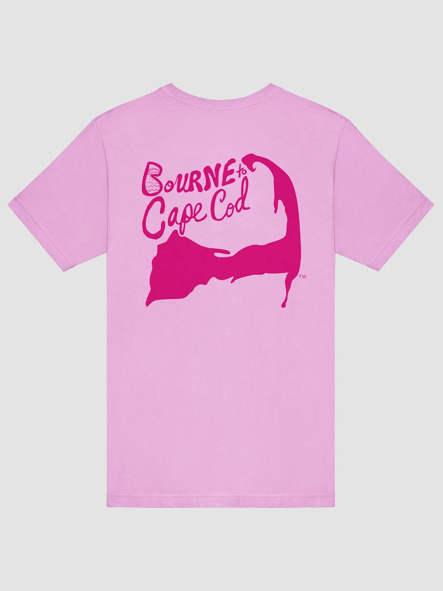 Women's | BOURNE to Cape Cod™ | Supersoft T-Shirt by Bella+Canvas | Vibrant Pink Logo on Pastel Colors product image (54)