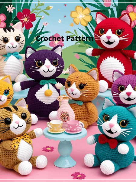Cats in Stitches: A Beginner’s Guide to Crochet Cat Toys product image (1)
