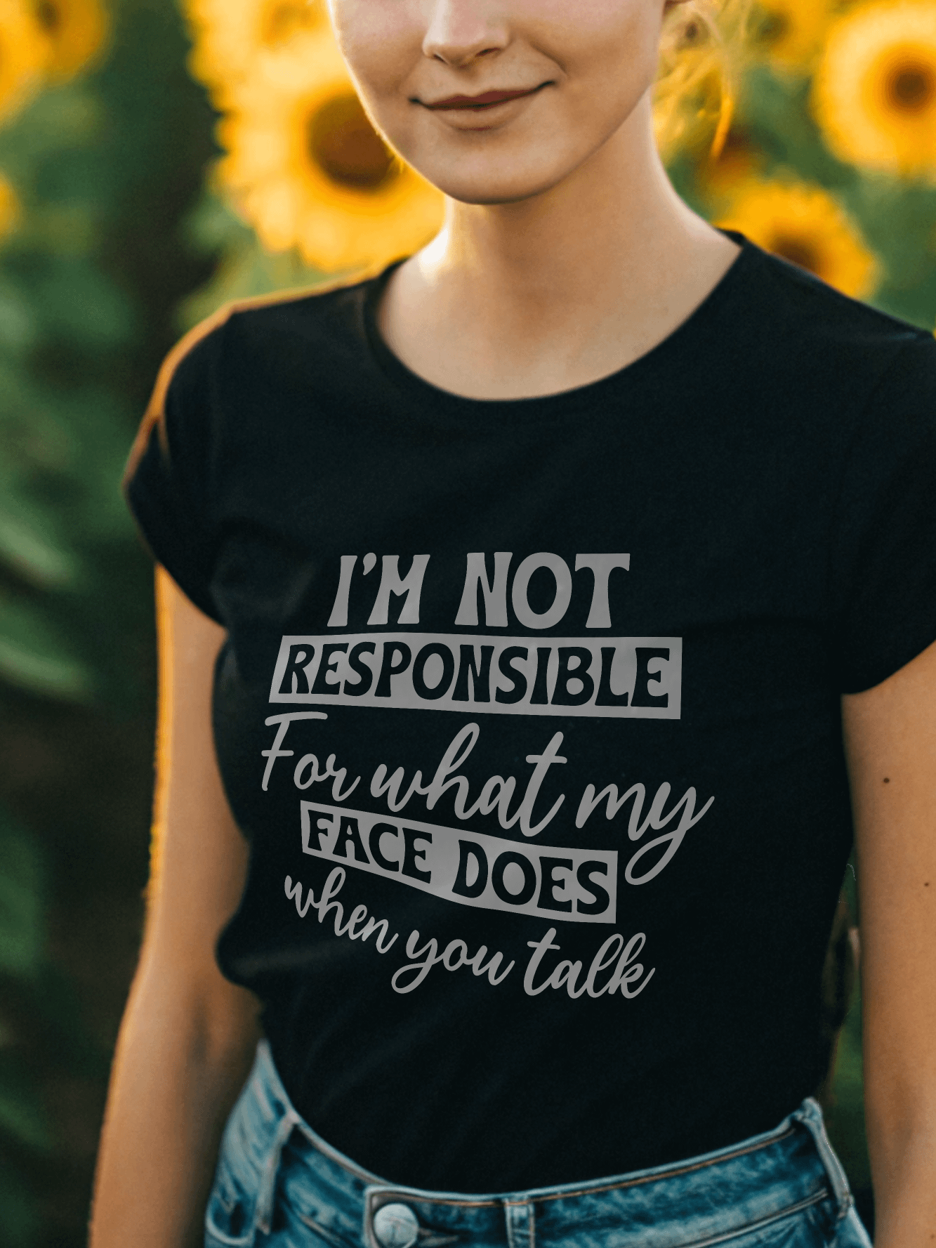 I'm Not Responsible For What My Women's Black T-Shirt product image (1)