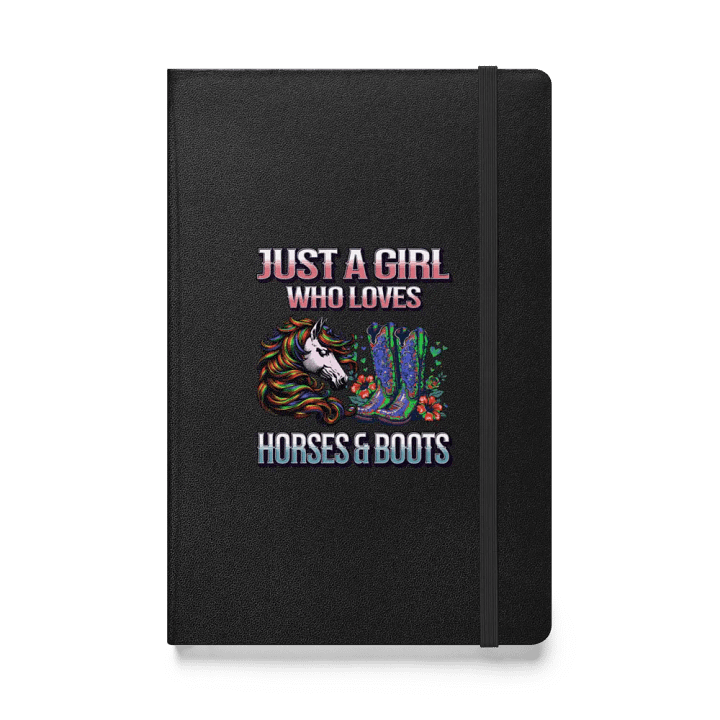 Just A Girl Who Loves Horses And Boots Hardcover Journal product image (1)
