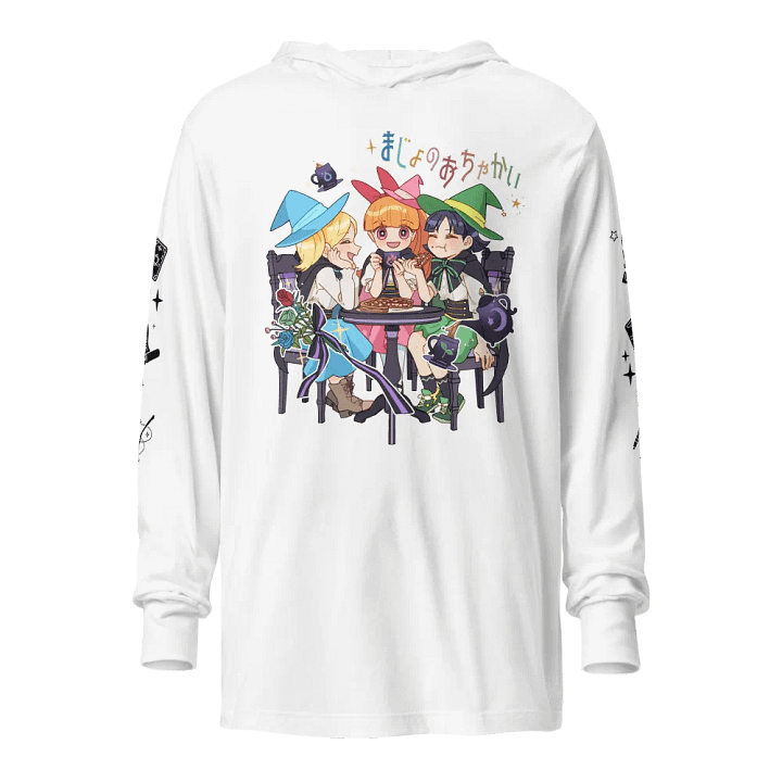 Witchy Tea Party Unisex Hooded Tee -White product image (1)