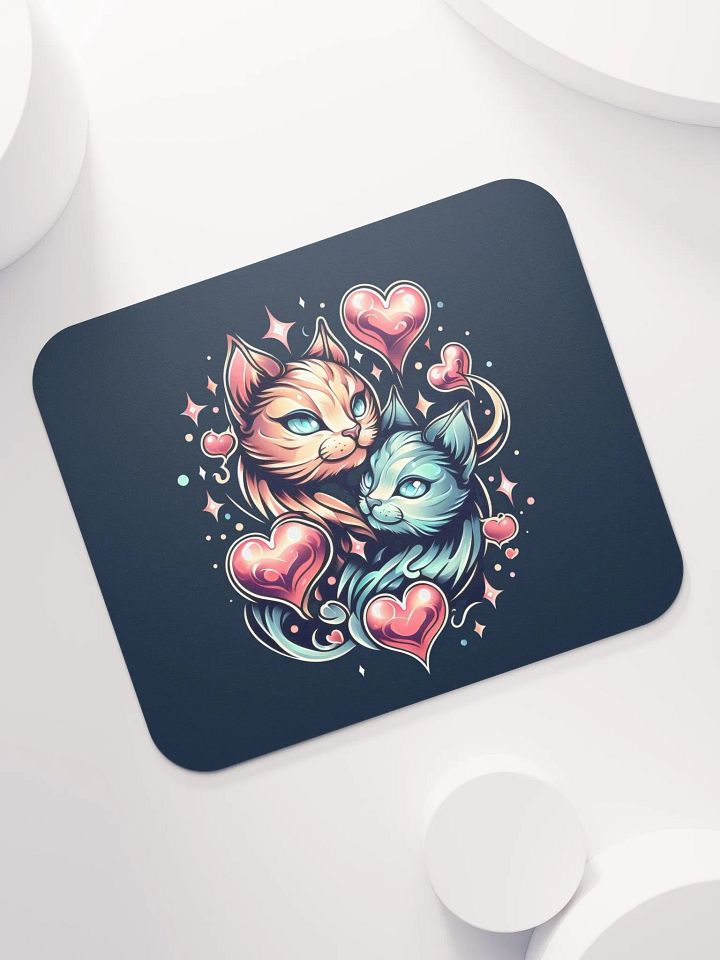 Feline Magic Love Mouse Pad product image (1)