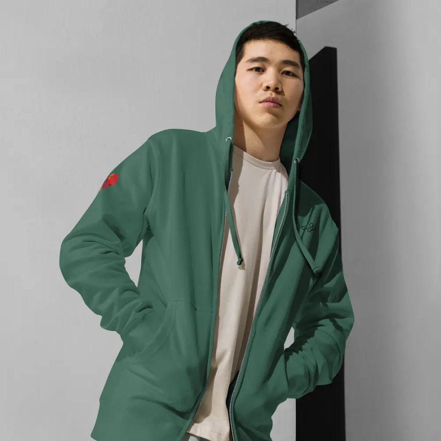 I Love You Dad, Icon / MO Fleece Zip Hoodie product image (9)