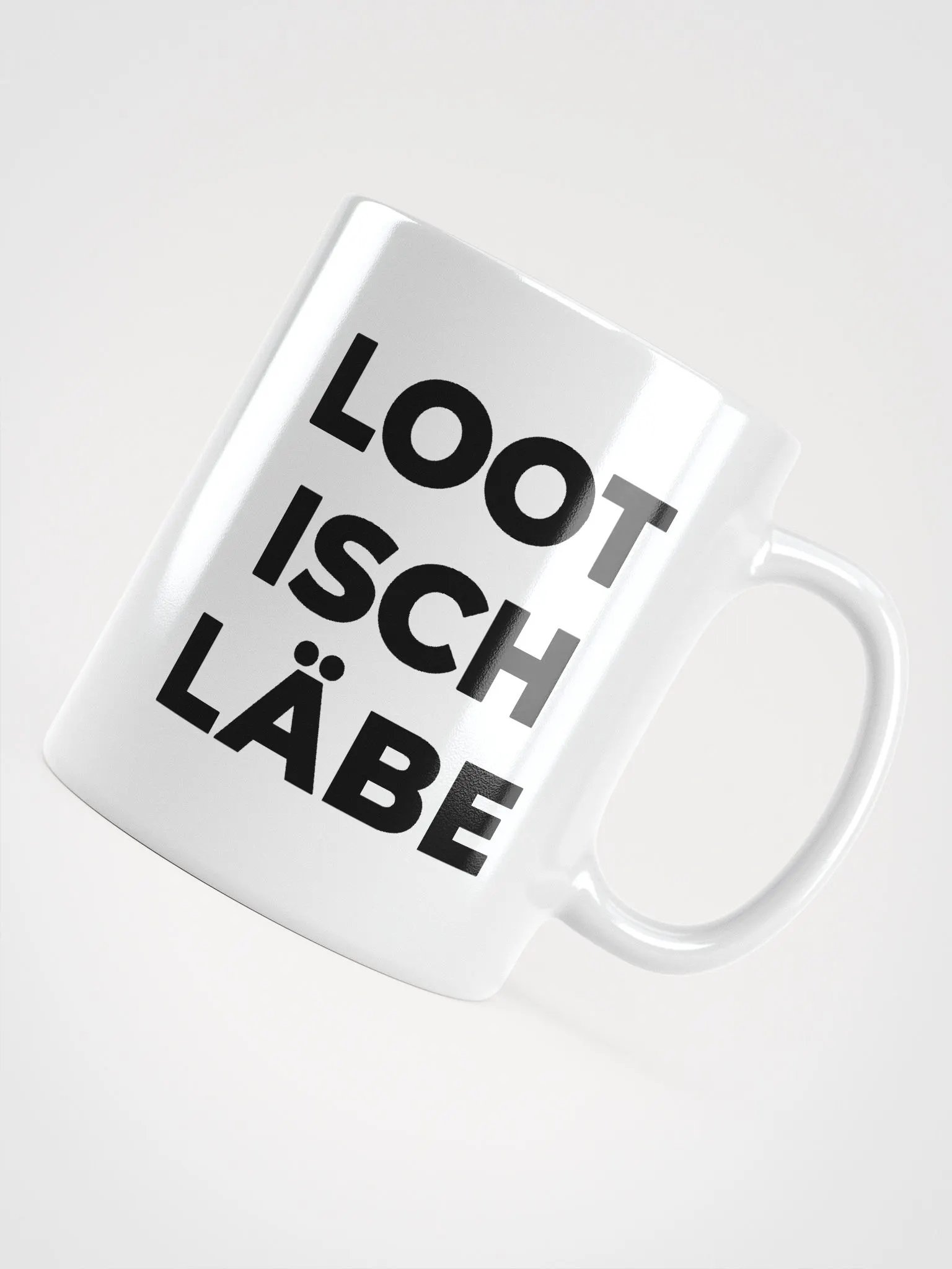 White Mug: Loot isch Läbe product image (4)