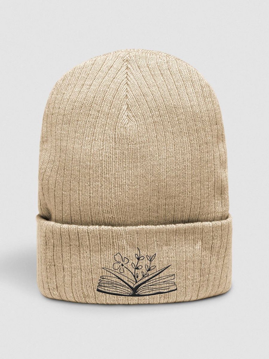 black logo beanie product image (1)