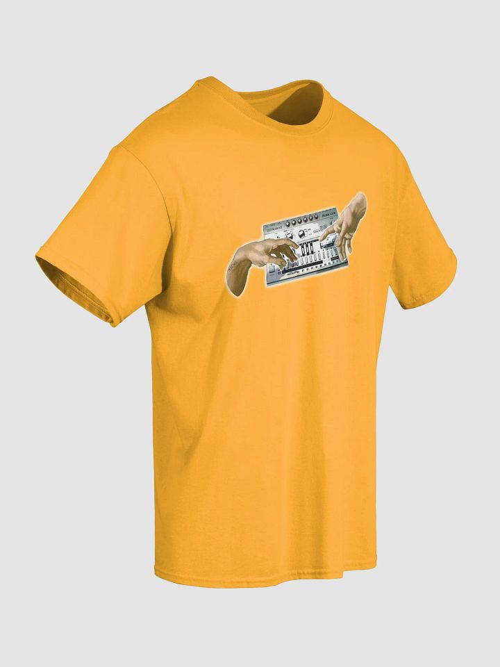 The creation of Roland TB303, classic synth Tribute by Frank Fonik, Techno EDM Unisex t-shirt product image (2)