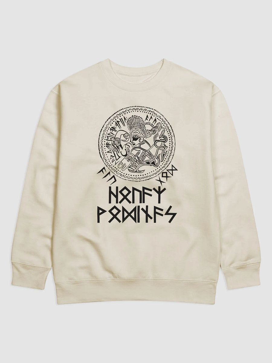 ODIN ALU GOD Bracteate Sweater (black print) product image (1)