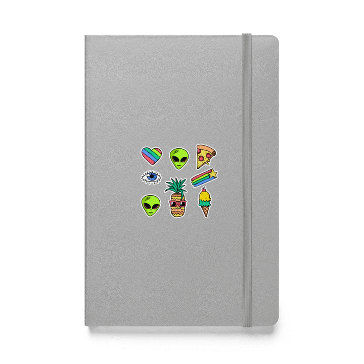 "Martians Take Belfast!" Roswell Aliens Gray Hardcover Bound Notebook | JournalBook® product image (1)