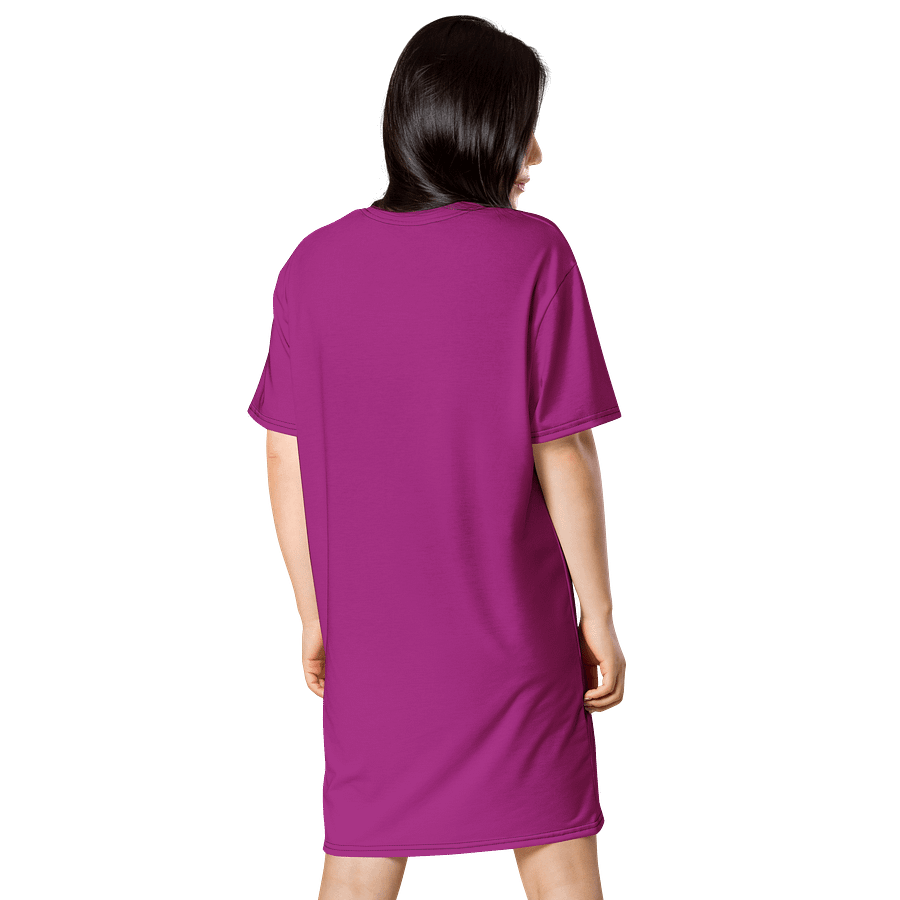Oversized T-Shirt Dress - Rich Red Violet, Sizes 2XS-6XL product image (2)