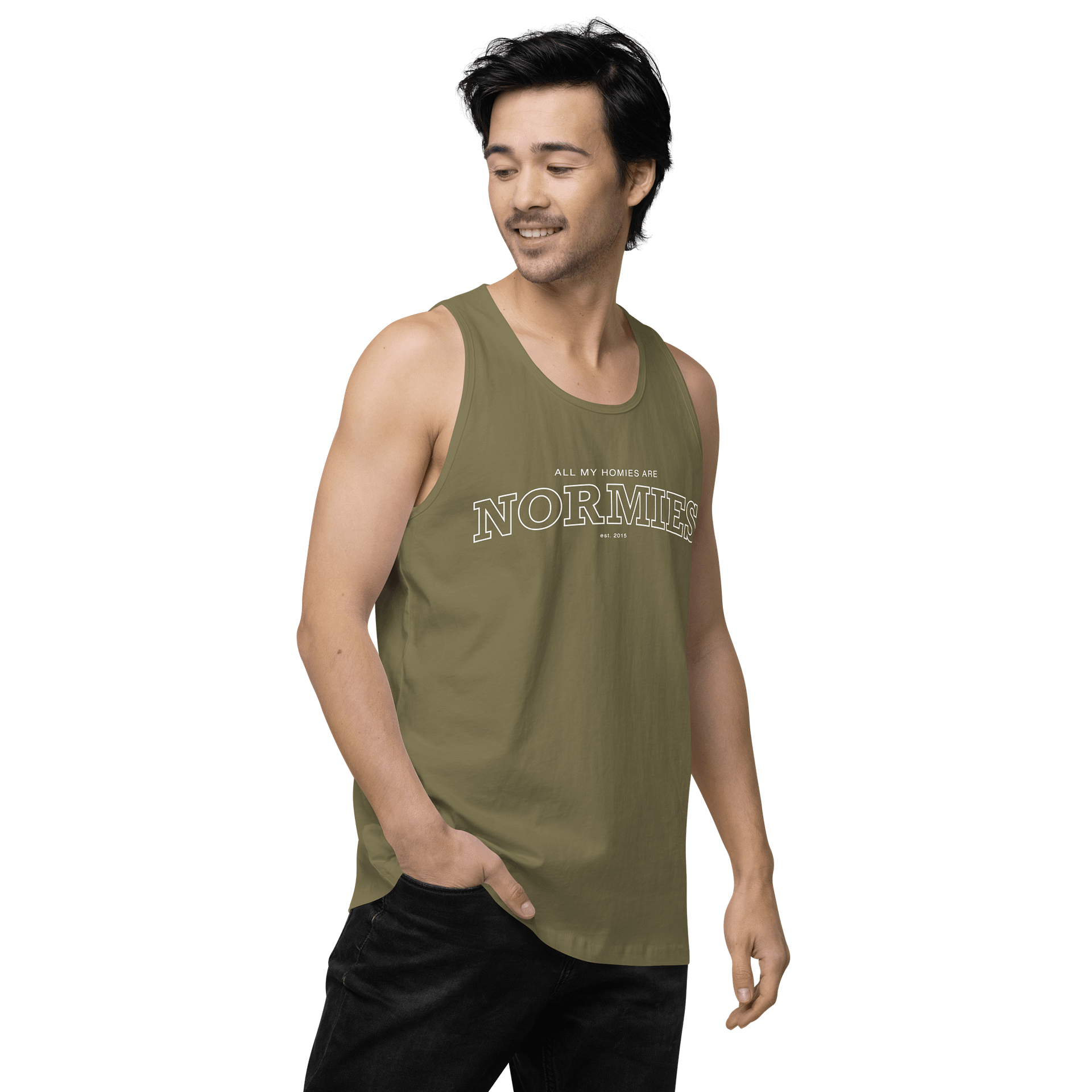 All My Homies Normies - College Tank Blue product image (10)