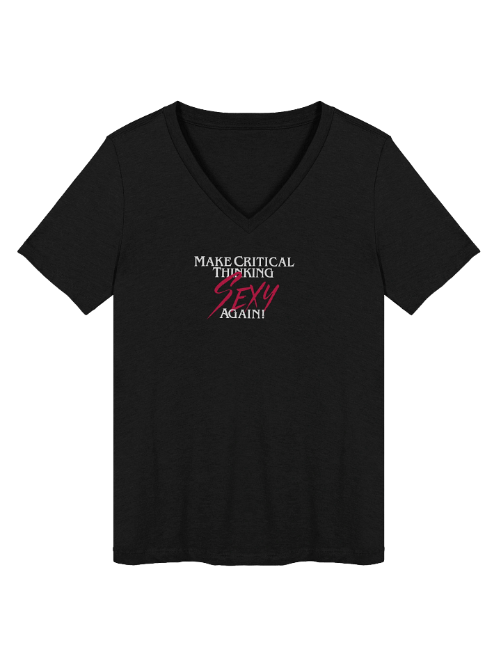Make Critical Thinking Sexy Again! Women's Soft V-Neck product image (1)