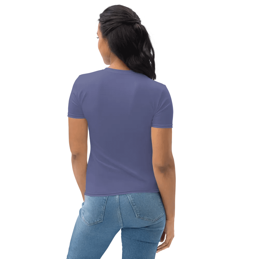 Plain Dark Purple Soft Summer Women's Crewneck Polyester Heavyweight Premium T-Shirt by Treasure Pie product image (8)